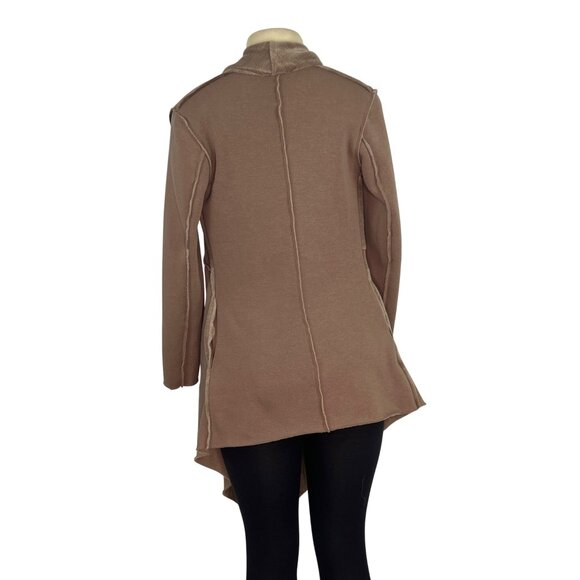 Lnk Landscape Womens Brown Open Front Cardigan Sz XS - Picture 4 of 9
